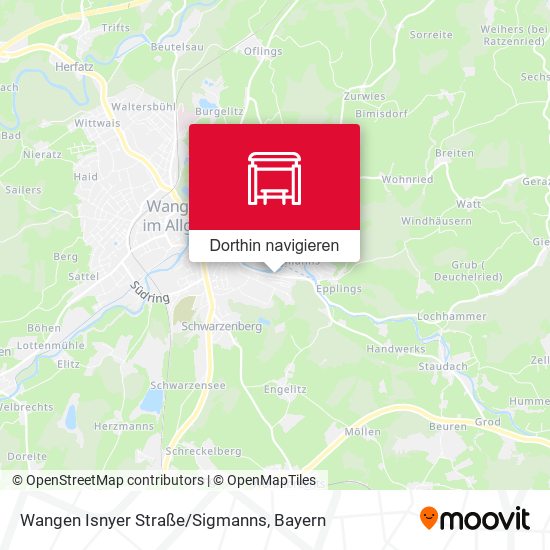 Wangen Isnyer Straße/Sigmanns Karte