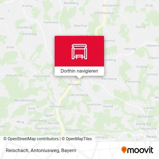 Reischach, Antoniusweg Karte
