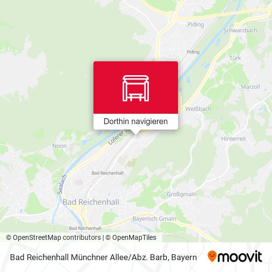 Bad Reichenhall Münchner Allee / Abz. Barb Karte