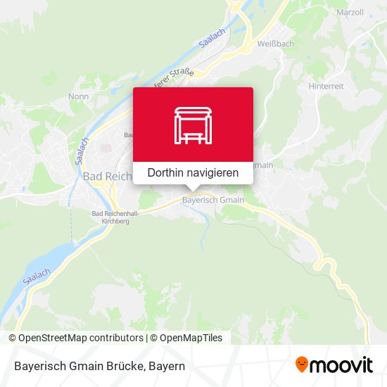 Bayerisch Gmain Brücke Karte