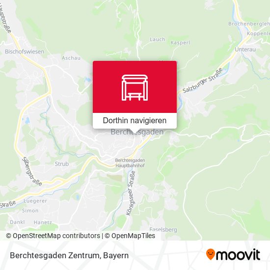 Berchtesgaden Zentrum Karte