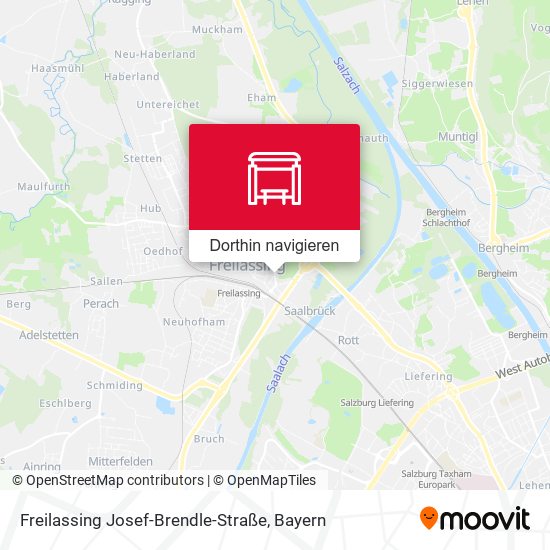 Freilassing Josef-Brendle-Straße Karte