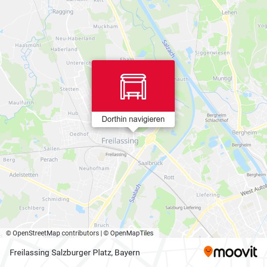 Freilassing Salzburger Platz Karte