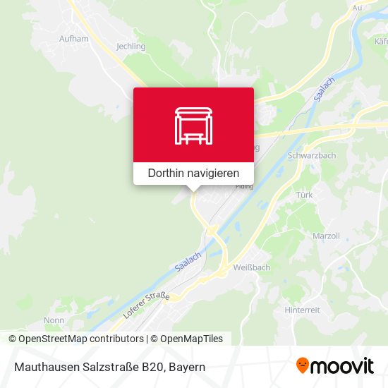 Mauthausen Salzstraße B20 Karte