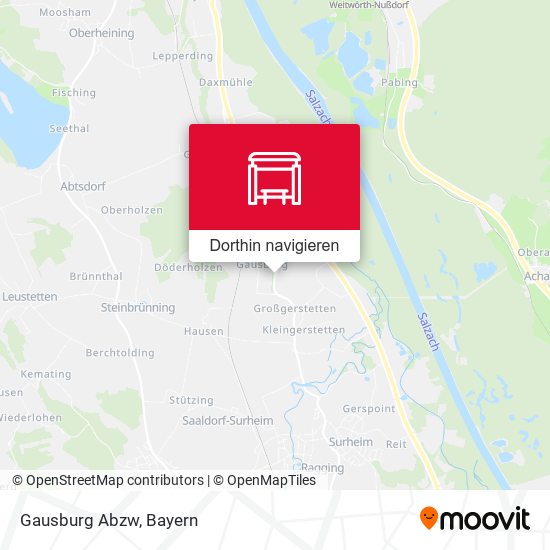 Gausburg Abzw Karte