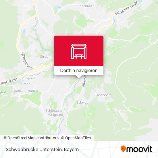 Schwöbbrücke Unterstein Karte