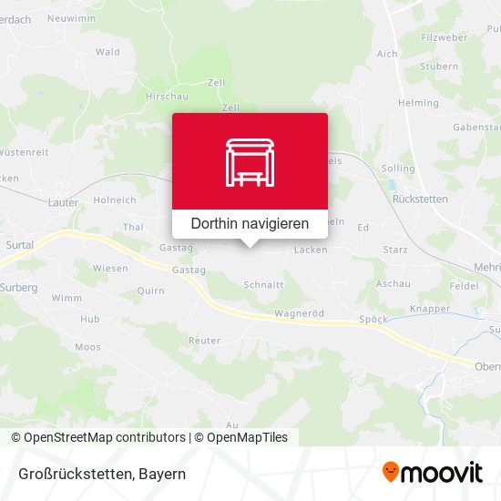 Großrückstetten Karte