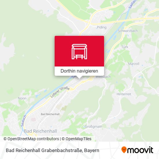 Bad Reichenhall Grabenbachstraße Karte