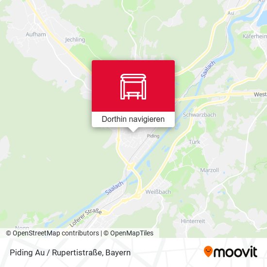 Piding Au / Rupertistraße Karte