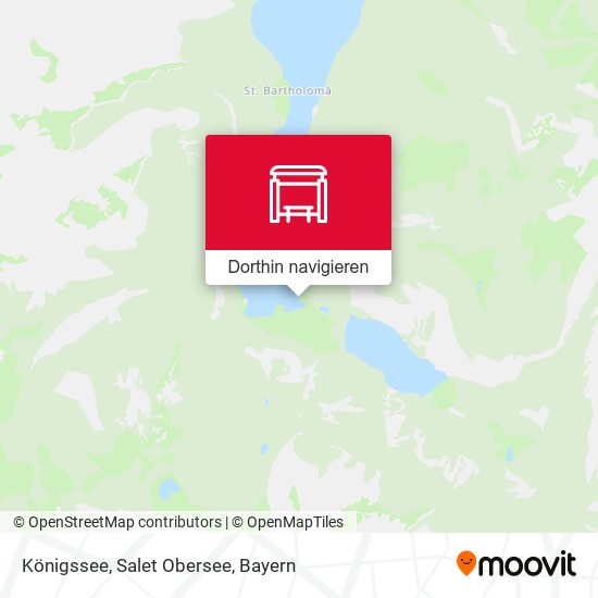 Königssee, Salet Obersee Karte