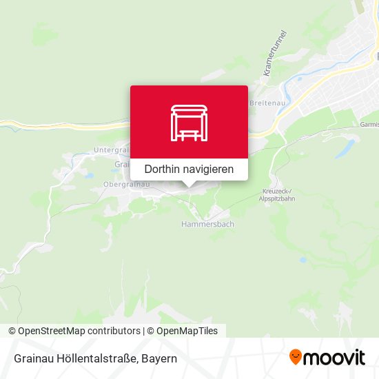Grainau Höllentalstraße Karte