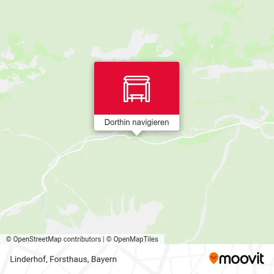 Linderhof, Forsthaus Karte