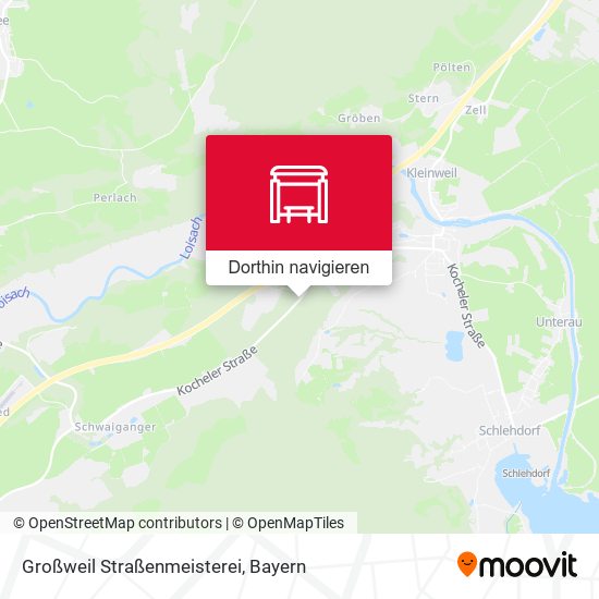 Großweil Straßenmeisterei Karte