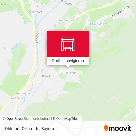 Ohlstadt Ortsmitte Karte