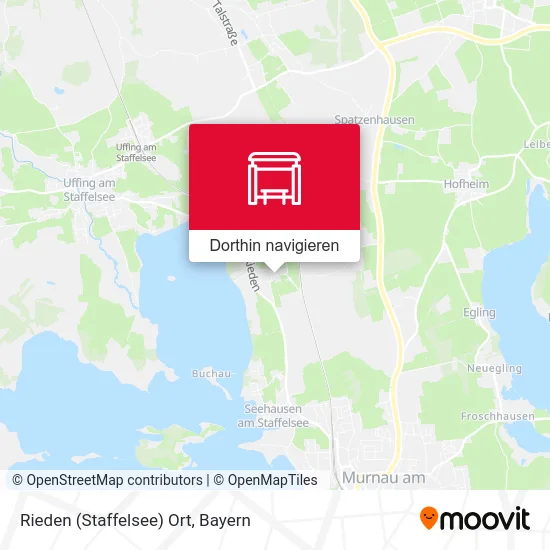 Rieden (Staffelsee) Ort Karte