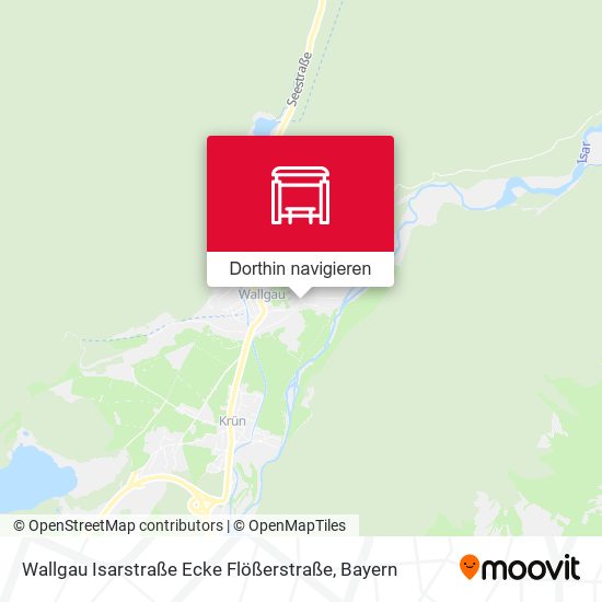 Wallgau Isarstraße Ecke Flößerstraße Karte