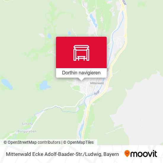Mittenwald Ecke Adolf-Baader-Str. / Ludwig Karte