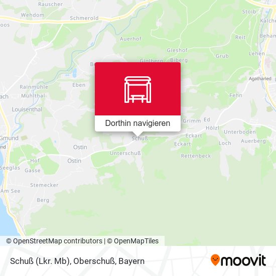 Schuß (Lkr. Mb), Oberschuß Karte
