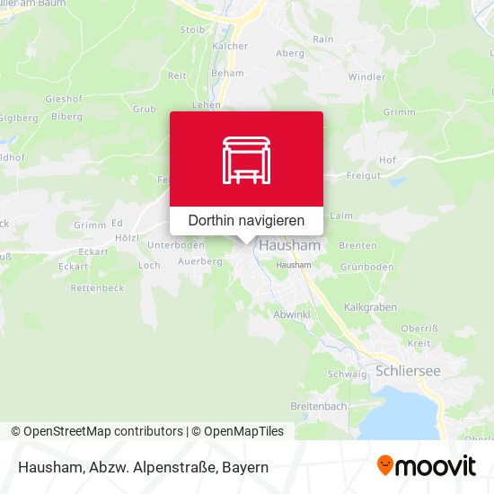Hausham, Abzw. Alpenstraße Karte