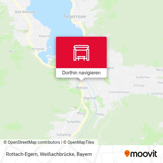 Rottach-Egern, Weißachbrücke Karte