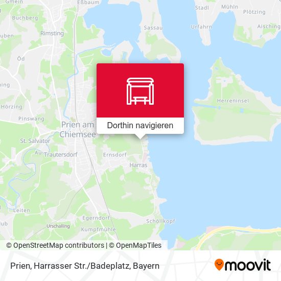 Prien, Harrasser Str. / Badeplatz Karte