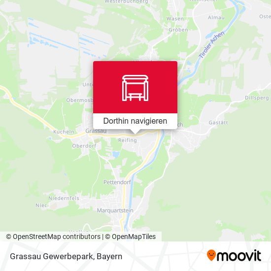 Grassau Gewerbepark Karte