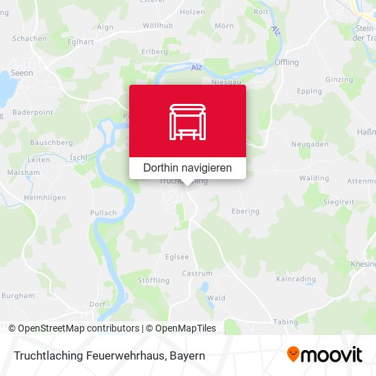 Truchtlaching Feuerwehrhaus Karte