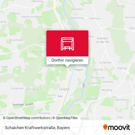 Schalchen Kraftwerkstraße Karte