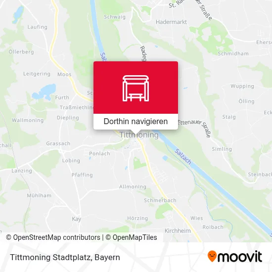 Tittmoning Stadtplatz Karte