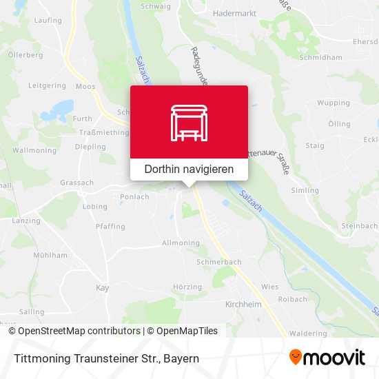 Tittmoning Traunsteiner Str. Karte