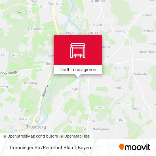Tittmoninger Str / Reiterhof Blüml Karte