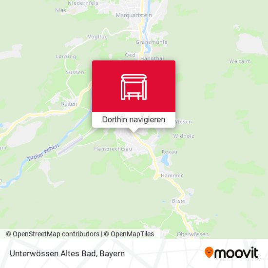 Unterwössen Altes Bad Karte