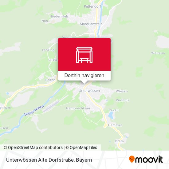 Unterwössen Alte Dorfstraße Karte