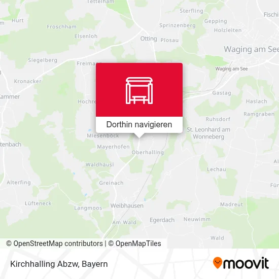 Kirchhalling Abzw Karte