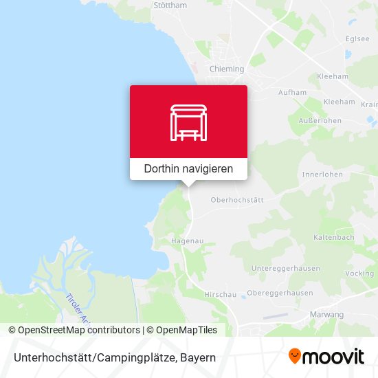 Unterhochstätt/Campingplätze Karte