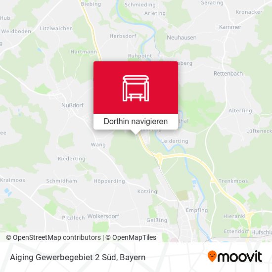 Aiging Gewerbegebiet 2 Süd Karte