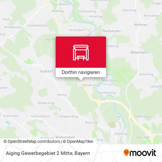 Aiging Gewerbegebiet 2 Mitte Karte