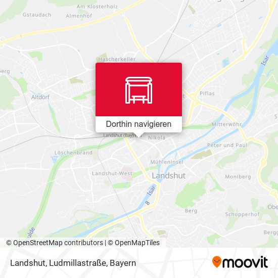 Landshut, Ludmillastraße Karte
