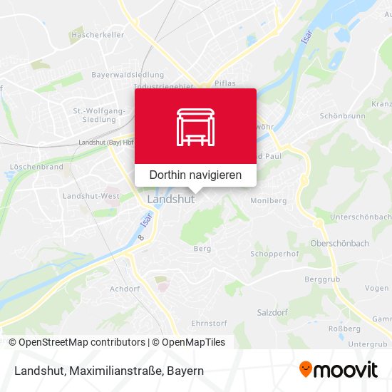 Landshut, Maximilianstraße Karte