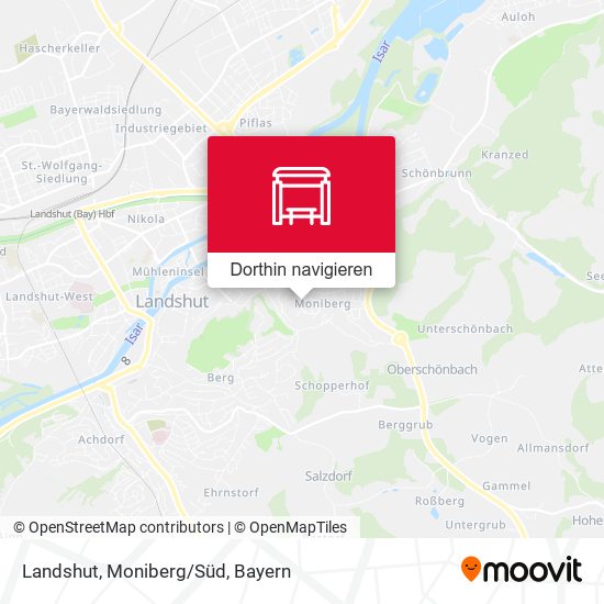 Landshut, Moniberg/Süd Karte