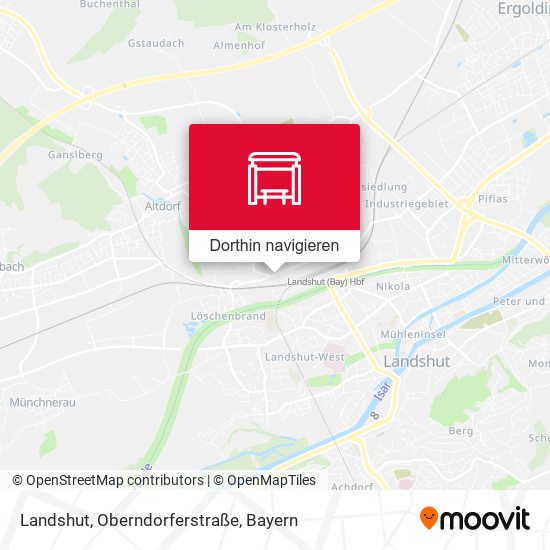 Landshut, Oberndorferstraße Karte