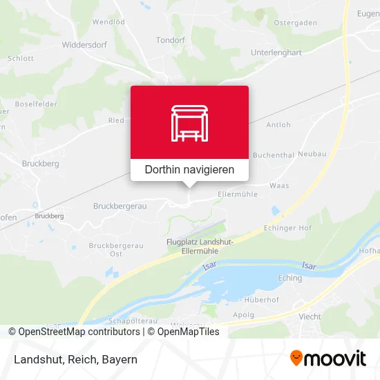 Landshut, Reich Karte