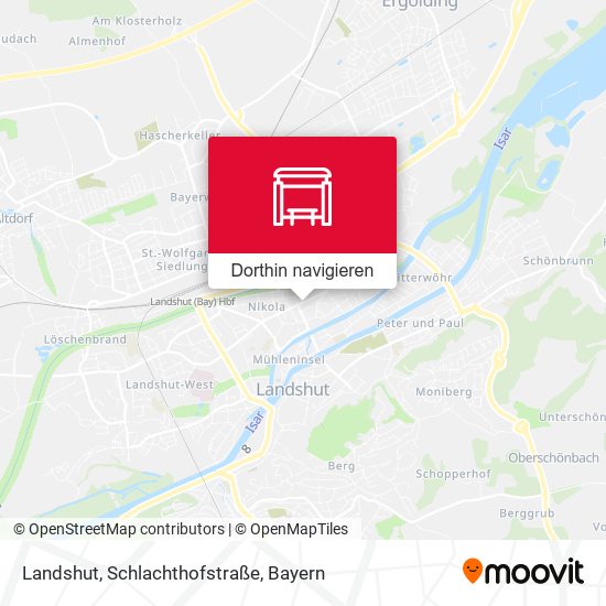Landshut, Schlachthofstraße Karte