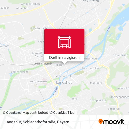Landshut, Schlachthofstraße Karte