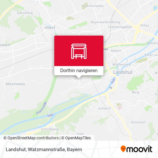 Landshut, Watzmannstraße Karte