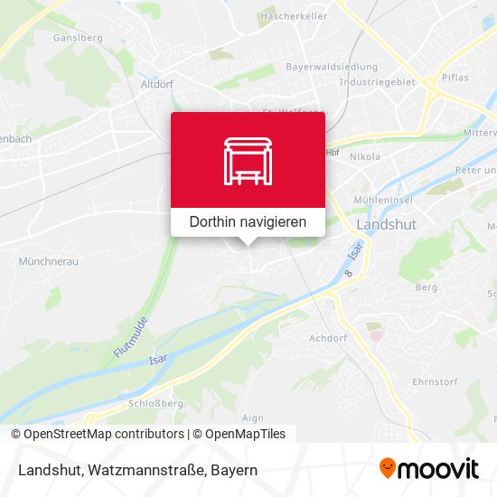 Landshut, Watzmannstraße Karte