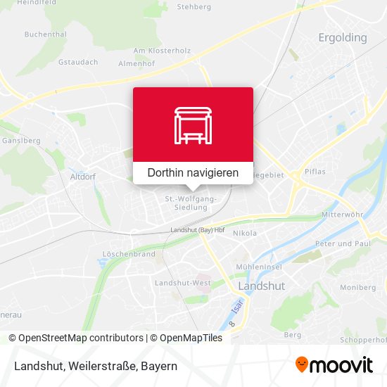 Landshut, Weilerstraße Karte