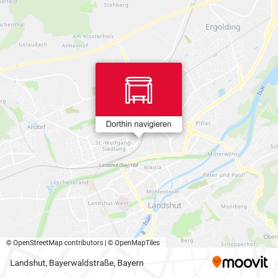 Landshut, Bayerwaldstraße Karte