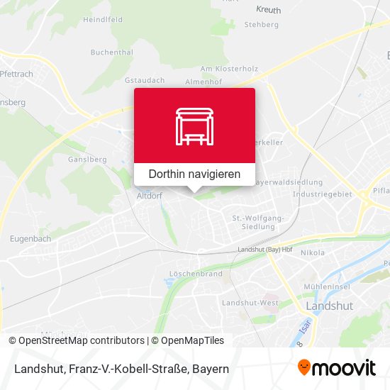 Landshut, Franz-V.-Kobell-Straße Karte