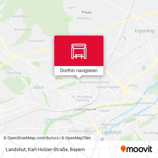 Landshut, Karl-Holzer-Straße Karte